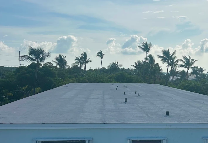 commercial flat roof install